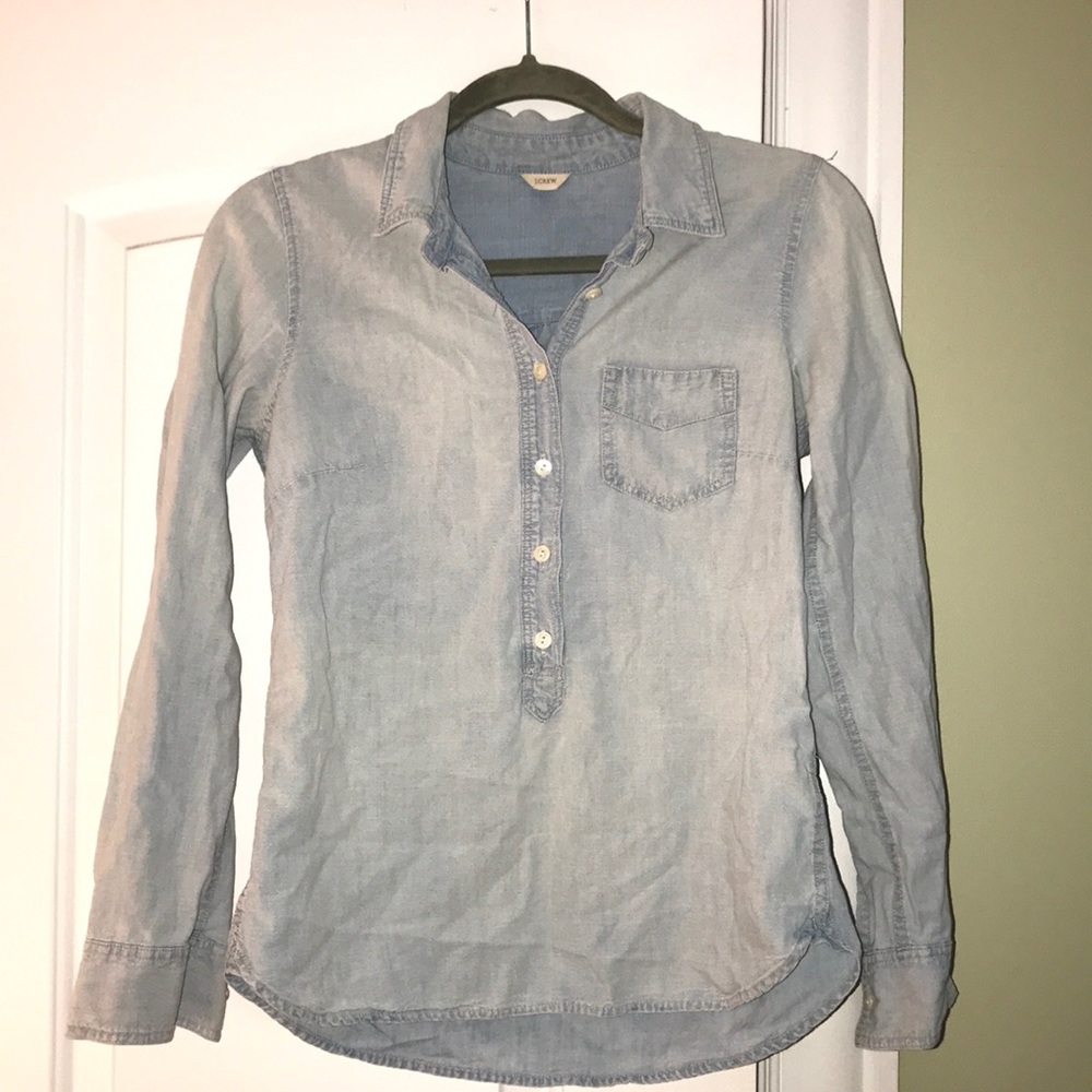 JCrew Denim Button Down Top